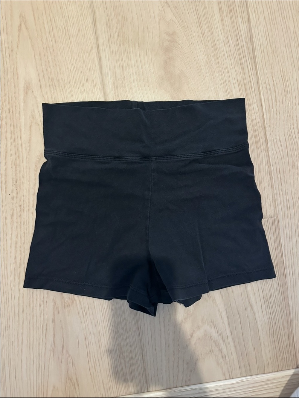 Charlotte Russe Black High-Rise Bike Shorts